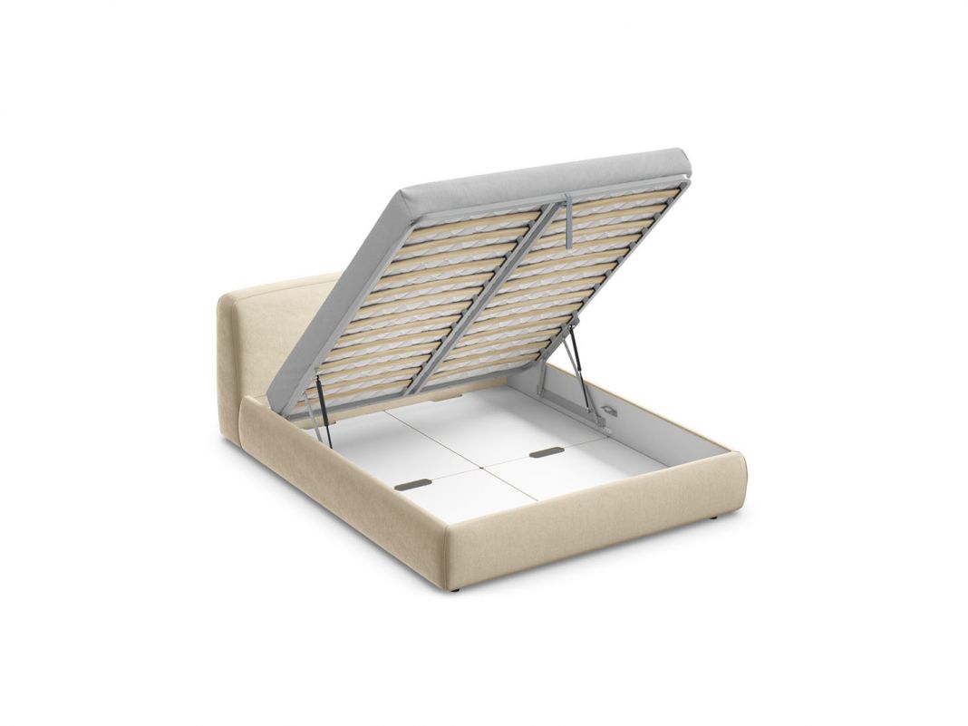 Кровать с подъёмным механизмом MOON 1008 цвет бежевый (фото 155110)