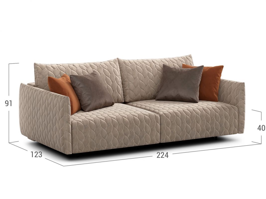 Диван MOON 162 цвет бежевый,коричневый (фото 158157)