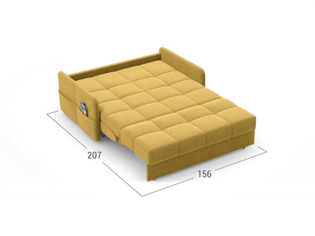 Диван MOON 120 цвет желтый (фото 147596)