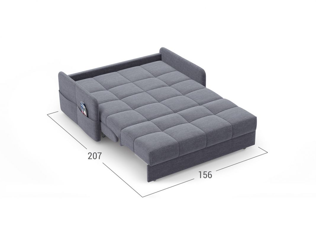 Диван MOON 120 цвет серый (фото 147676)