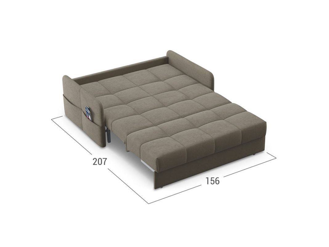 Диван MOON 120 цвет бежевый,коричневый (фото 146833)