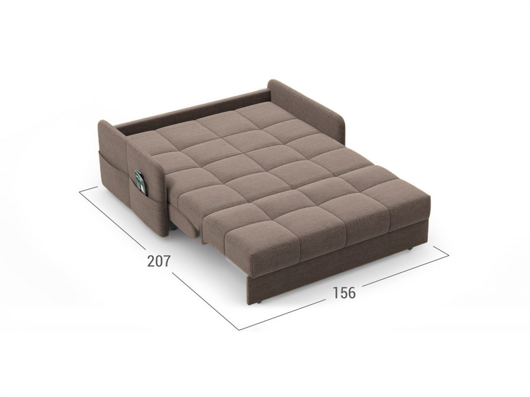 Диван MOON 120 цвет коричневый (фото 147756)