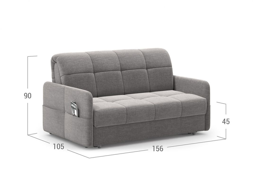 Диван MOON 120 цвет серый (фото 157970)