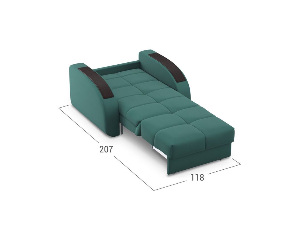 Кресло-кровать Рио 109 цвет зеленый (фото 152261)