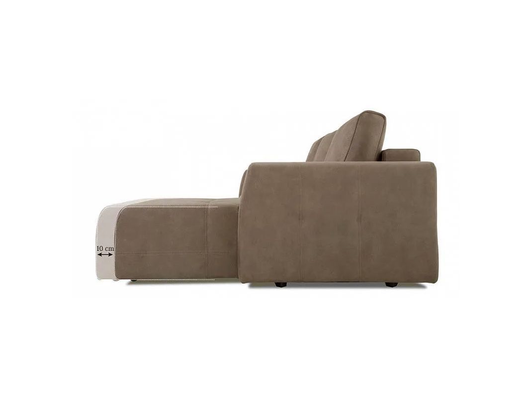 Угловой диван Хэнк модульный цвет коричневый (фото 143829)