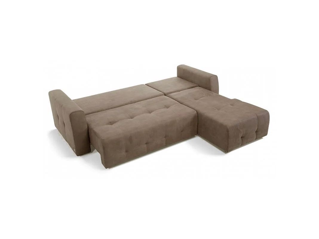 Угловой диван Хэнк модульный цвет коричневый (фото 143831)