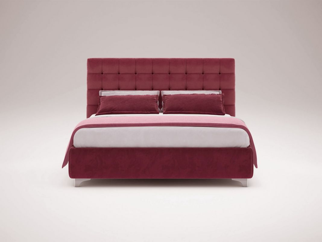 Кровать с подъемным механизмом MOON 1155 Sunshine цвет красный,бордовый (фото 164476)