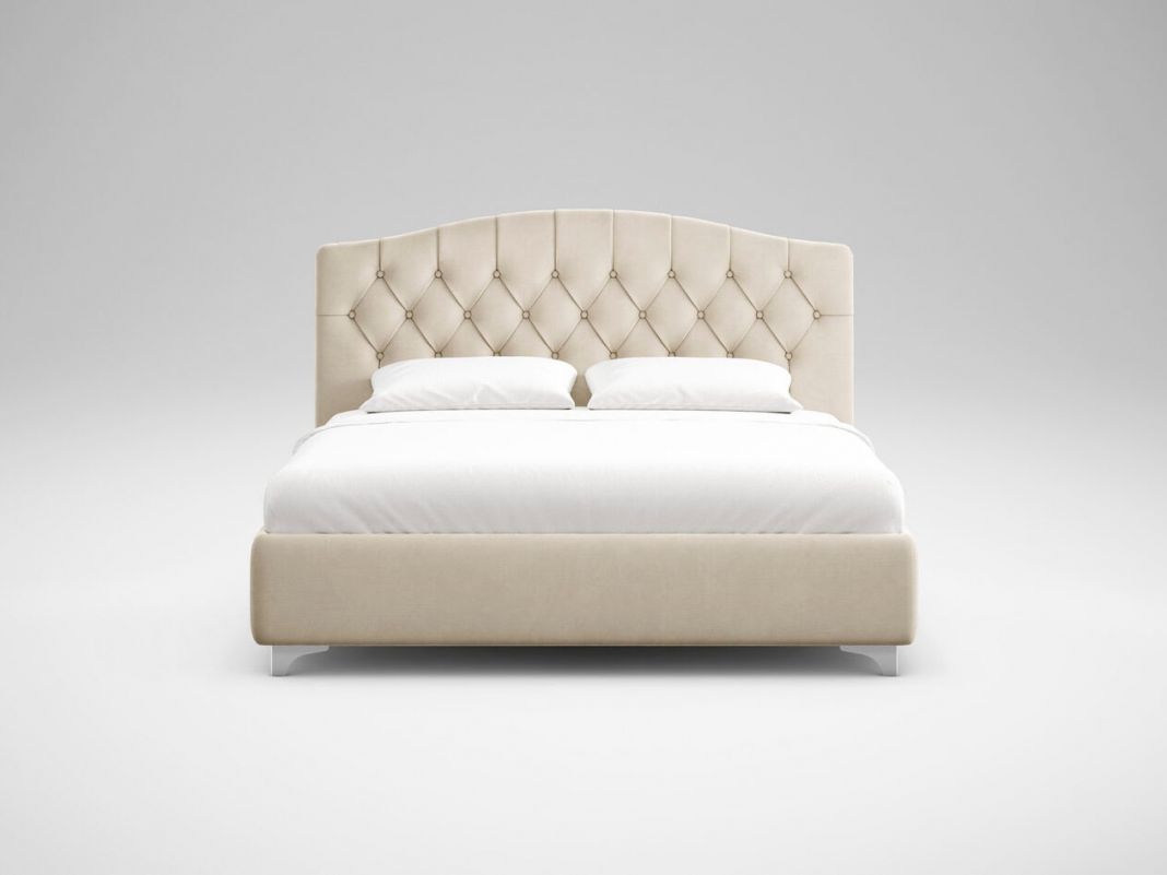 Кровать с подъемным механизмом MOON 1157 цвет бежевый,голубой (фото 166413)