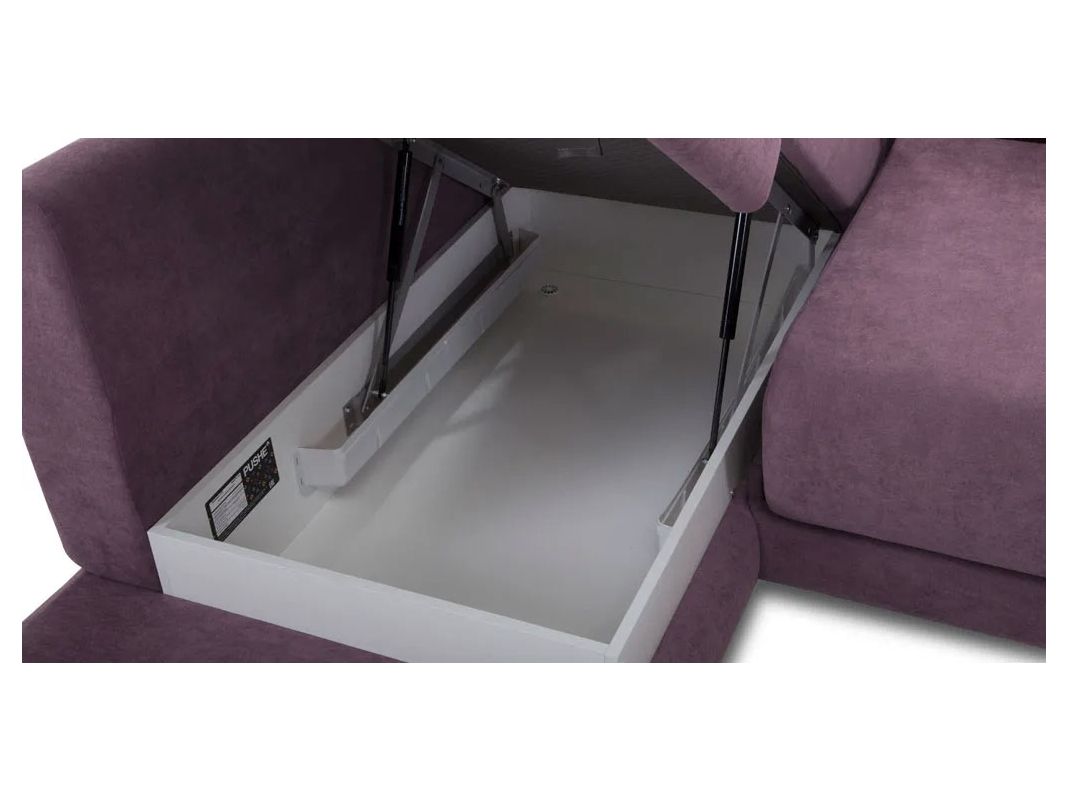 Угловой диван Гранде цвет фиолетовый,сиреневый (фото 163536)