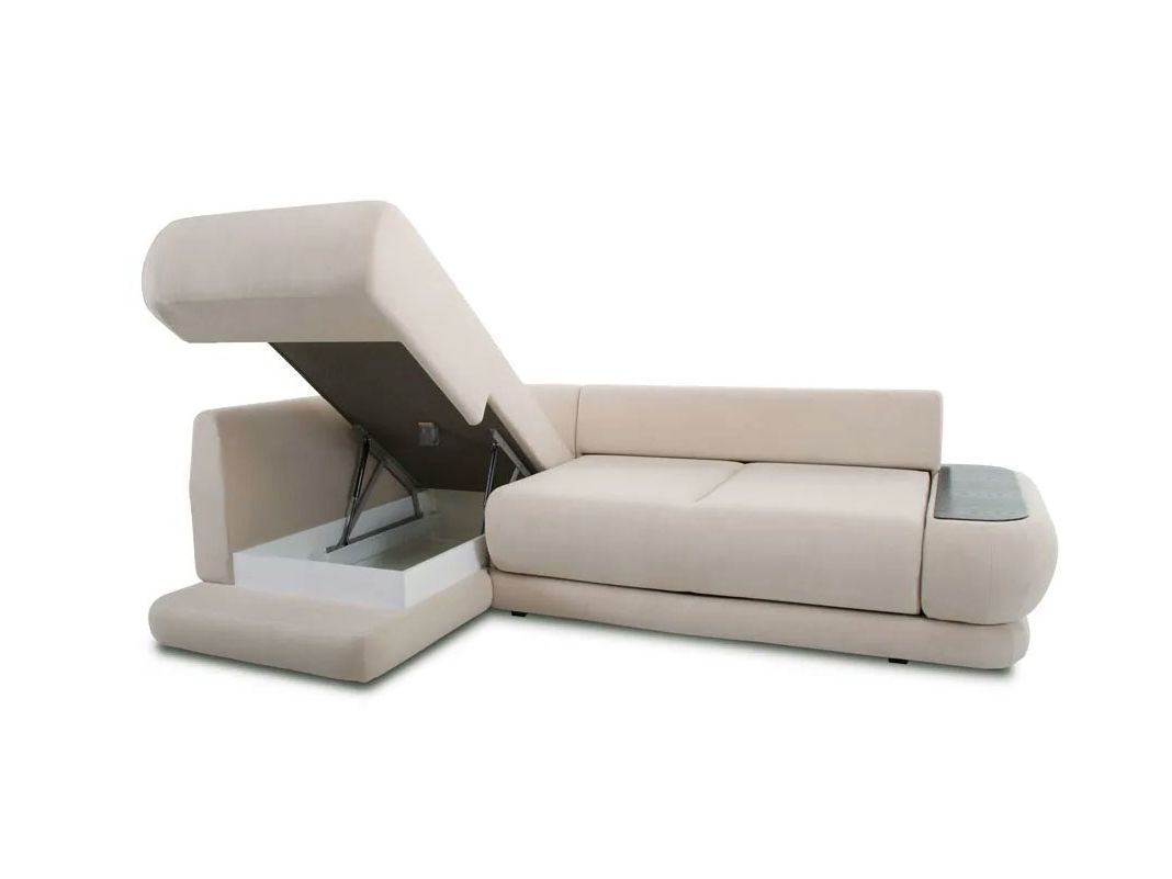 Угловой диван Гранде цвет белый,бежевый (фото 163614)