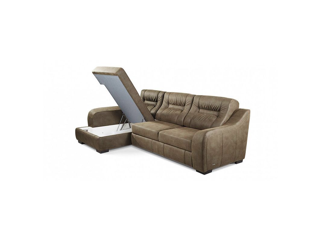 Угловой диван Ройс цвет коричневый (фото 14082)