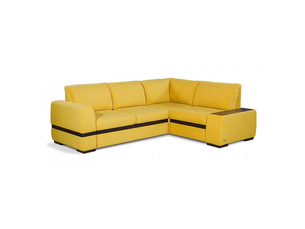 Угловой диван Миста цвет желтый (фото 13284)