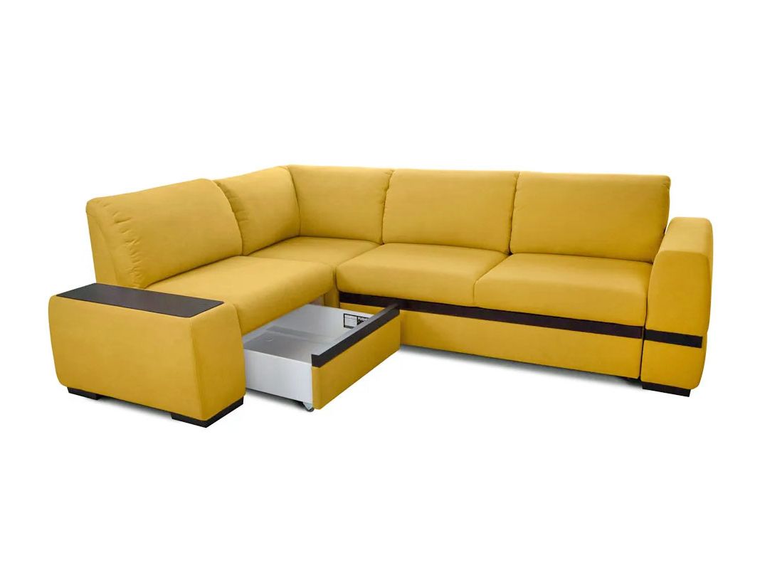 Угловой диван Миста цвет желтый (фото 157291)