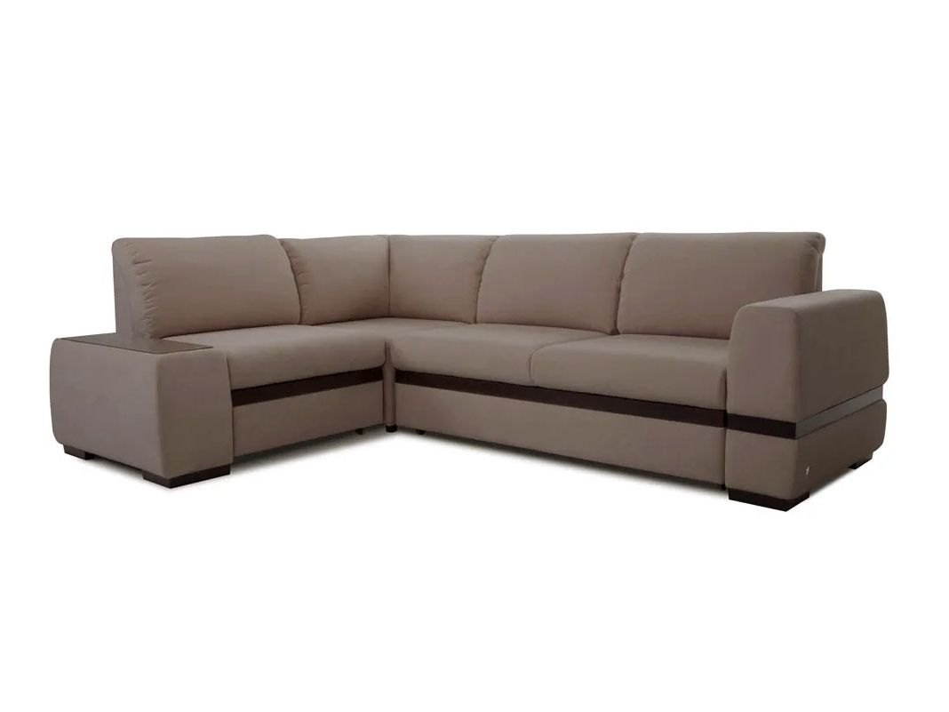 Угловой диван Миста цвет коричневый (фото 157349)