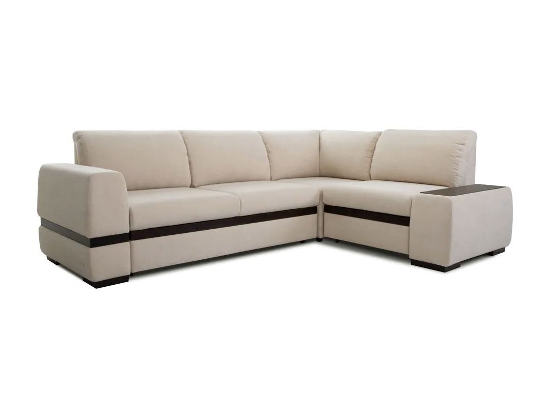 Угловой диван Миста цвет бежевый (фото 157373)