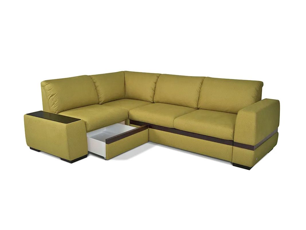 Угловой диван Миста цвет зеленый (фото 157498)