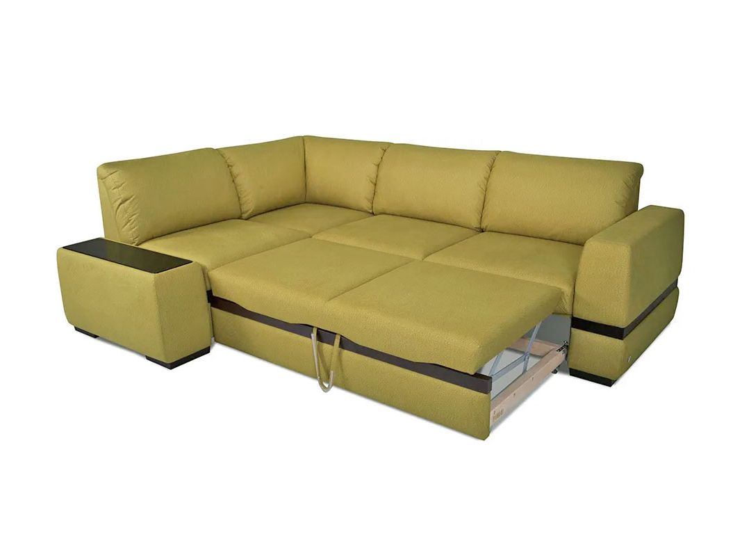 Угловой диван Миста цвет зеленый (фото 157499)