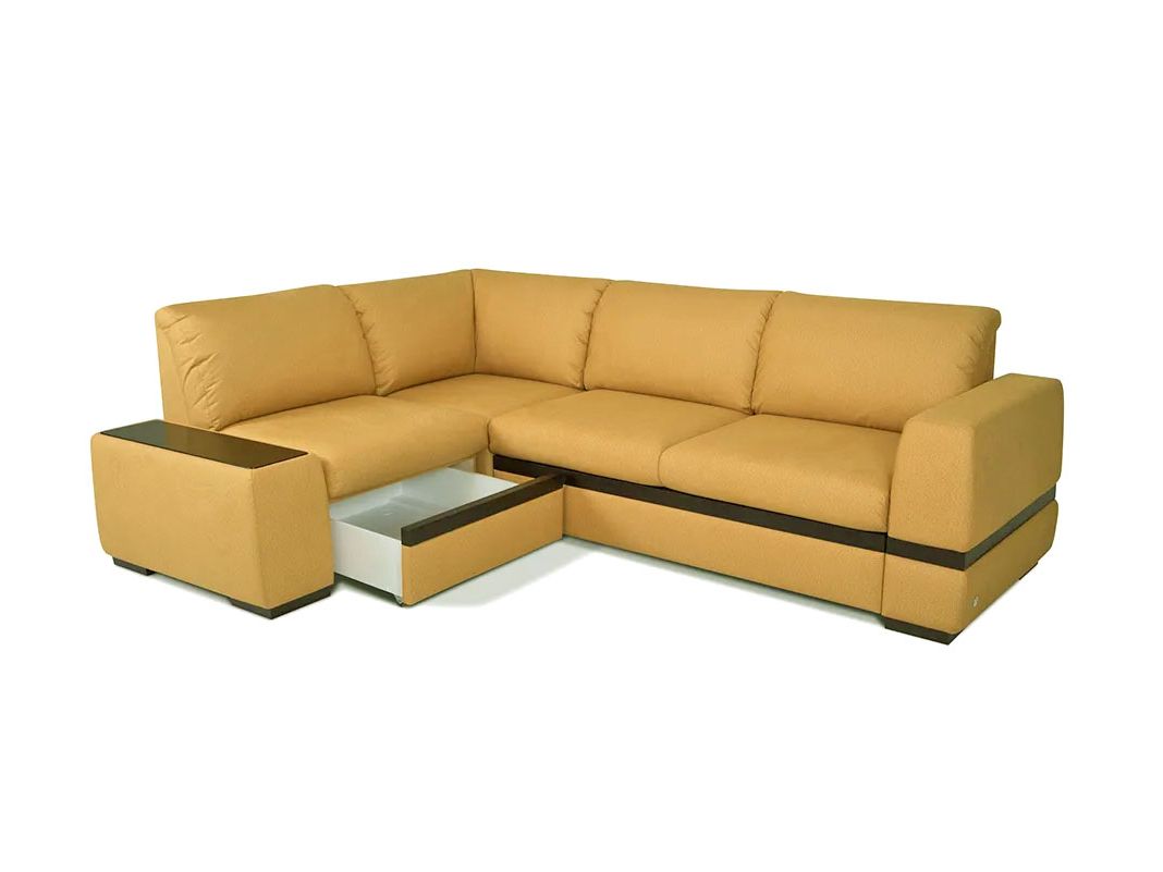 Угловой диван Миста цвет желтый (фото 157561)