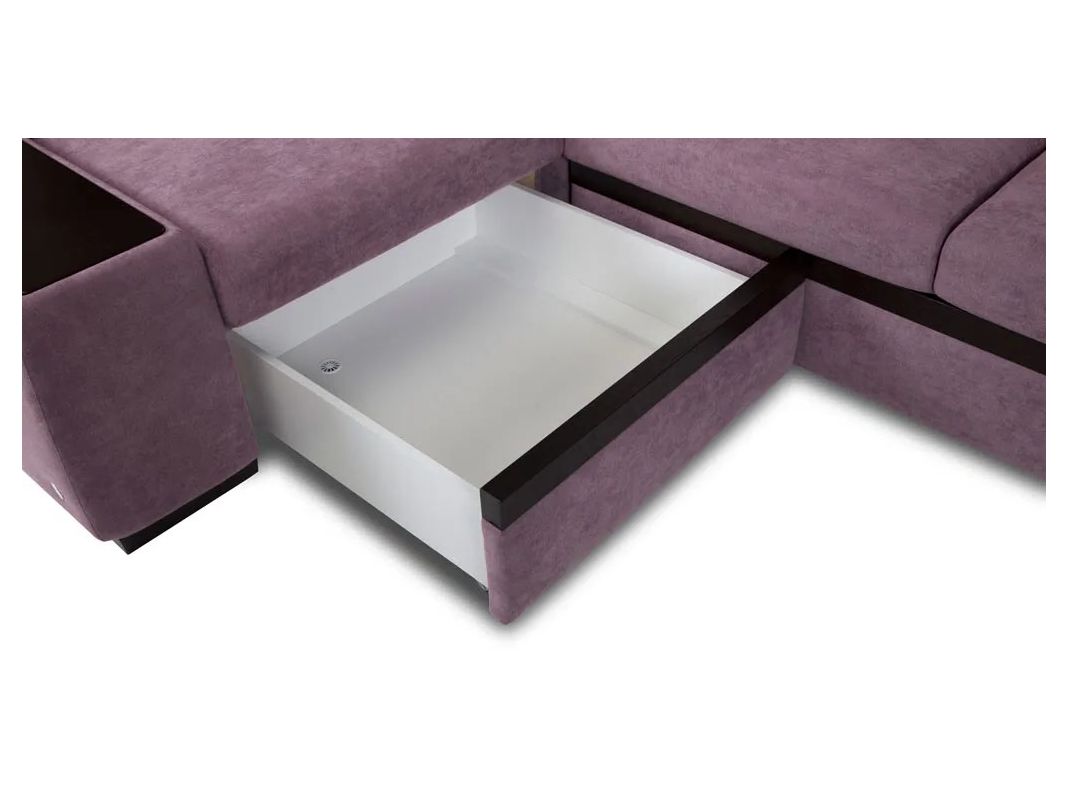 Угловой диван Миста цвет фиолетовый,сиреневый (фото 163653)