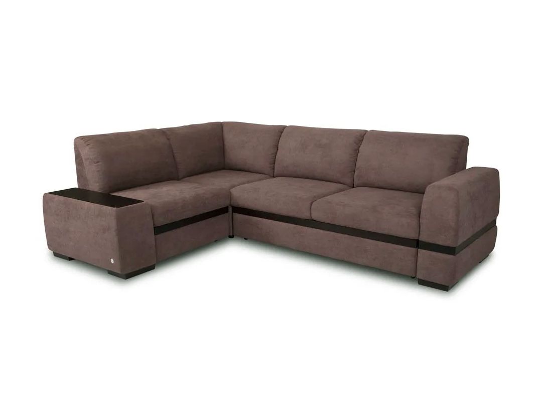Угловой диван Миста цвет коричневый (фото 163685)