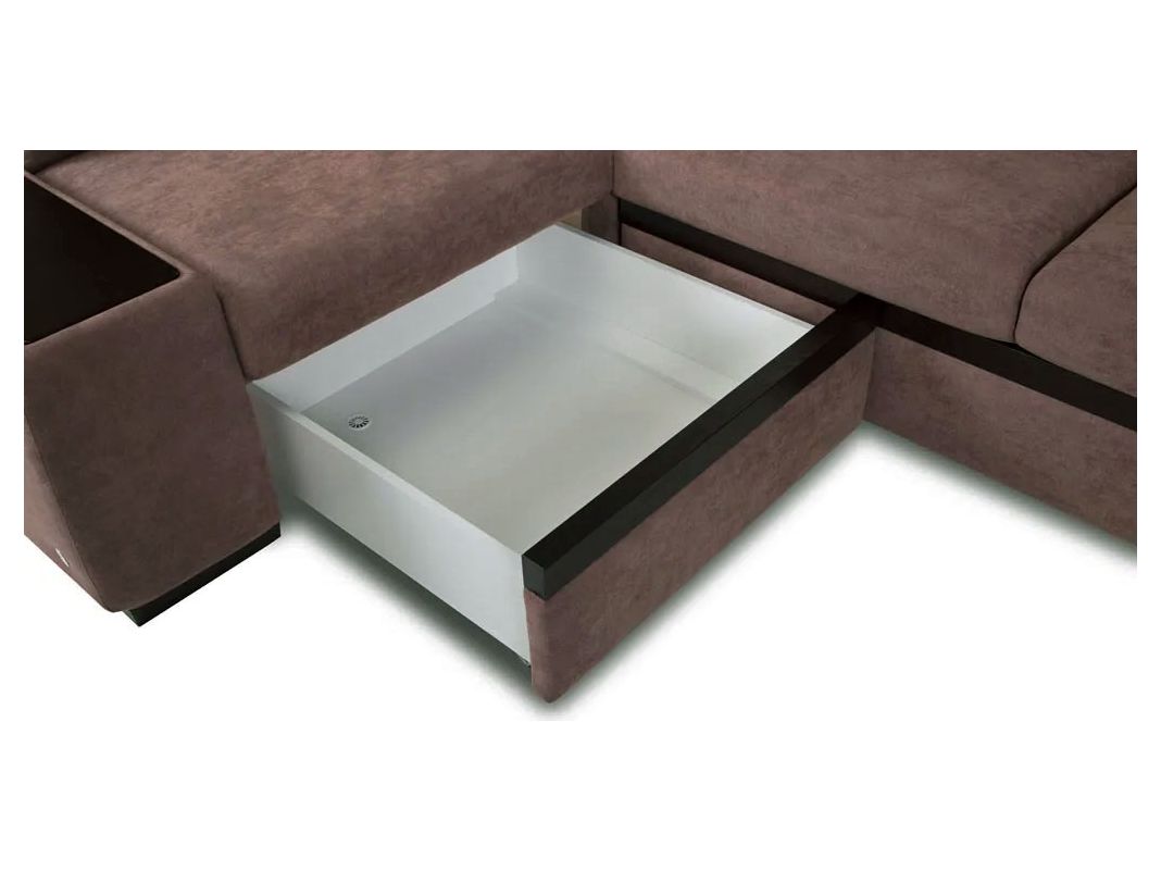 Угловой диван Миста цвет коричневый (фото 163688)