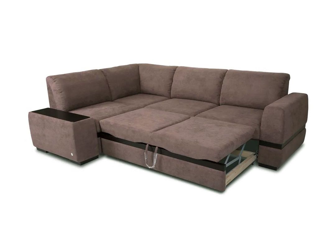 Угловой диван Миста цвет коричневый (фото 163689)