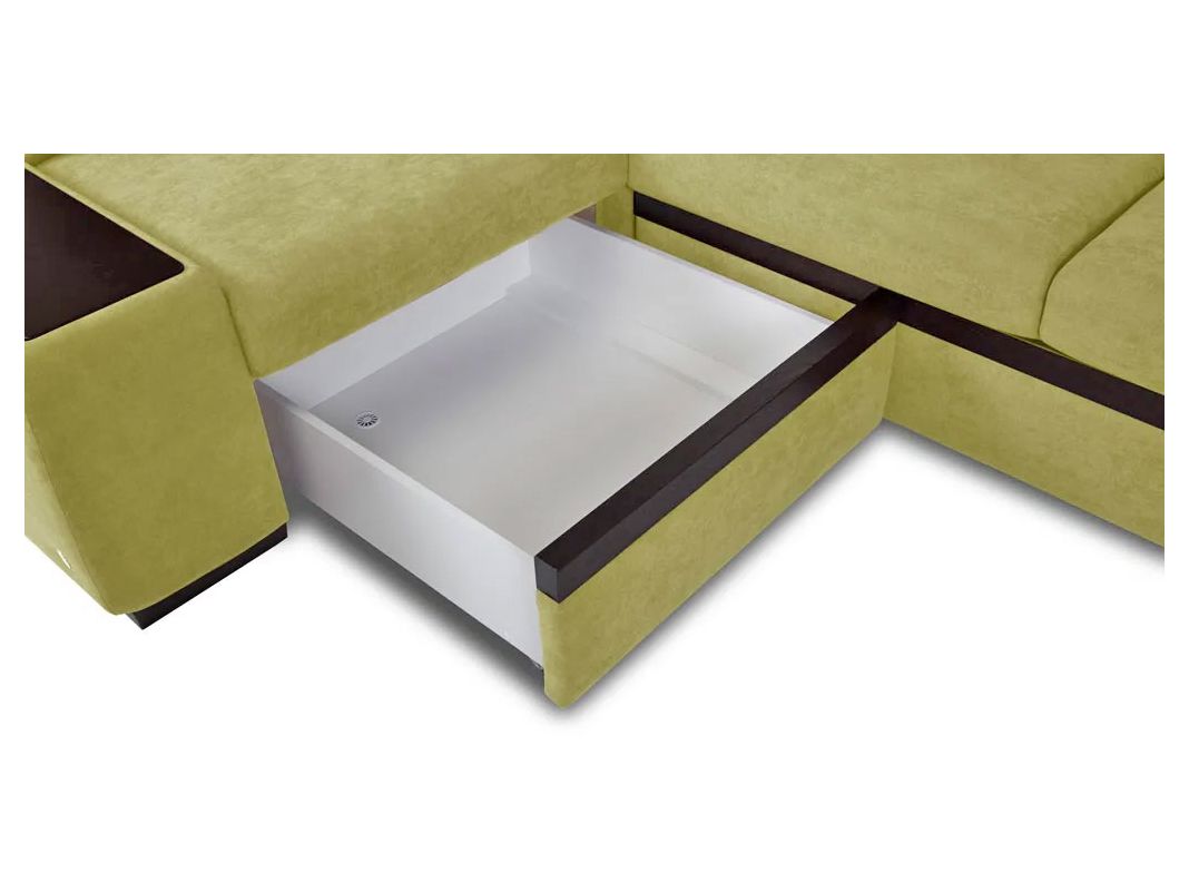 Угловой диван Миста цвет зеленый (фото 170987)