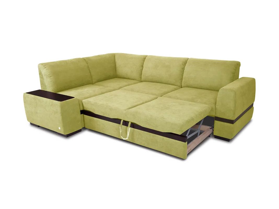 Угловой диван Миста цвет зеленый (фото 170989)