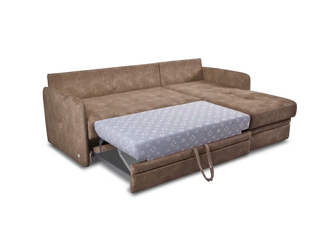 Угловой диван Флит цвет коричневый (фото 171395)