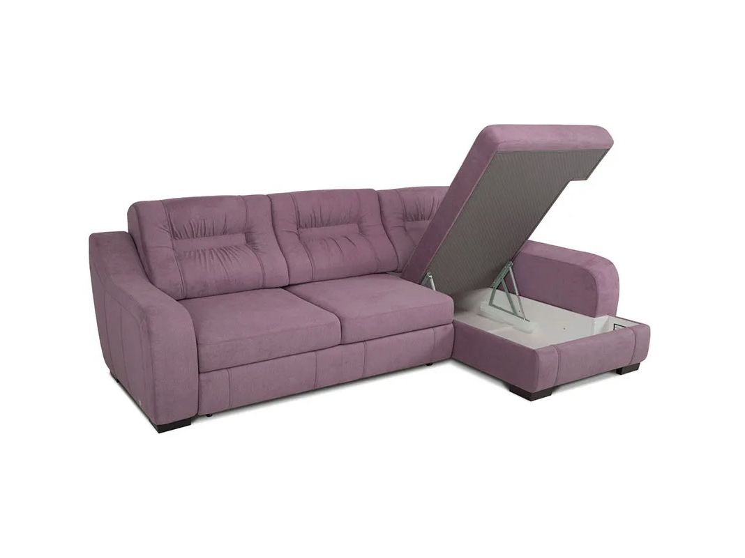Угловой диван Ройс цвет фиолетовый (фото 159598)