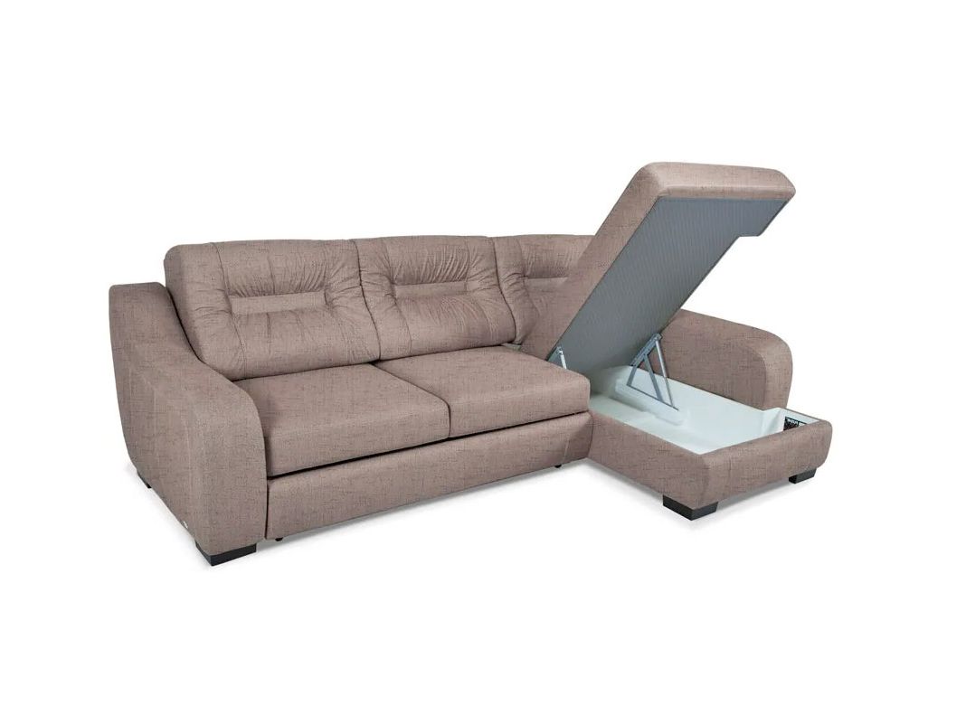 Угловой диван Ройс цвет бежевый,коричневый (фото 171262)