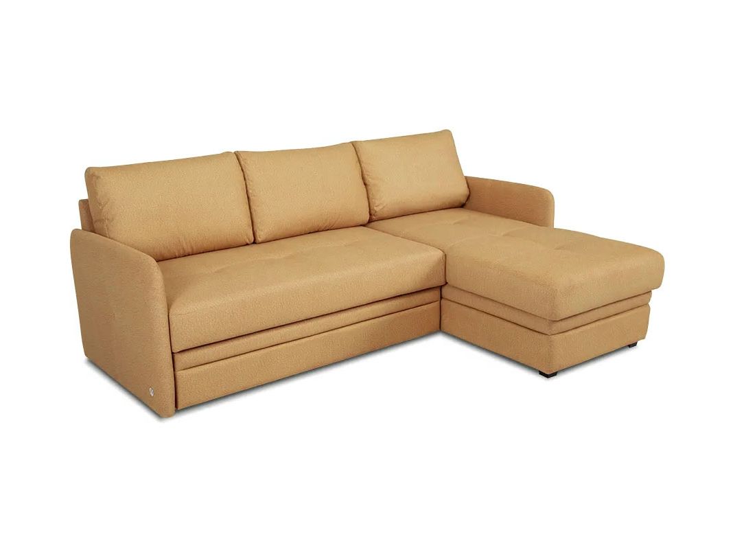 Угловой диван Флит цвет желтый (фото 159335)