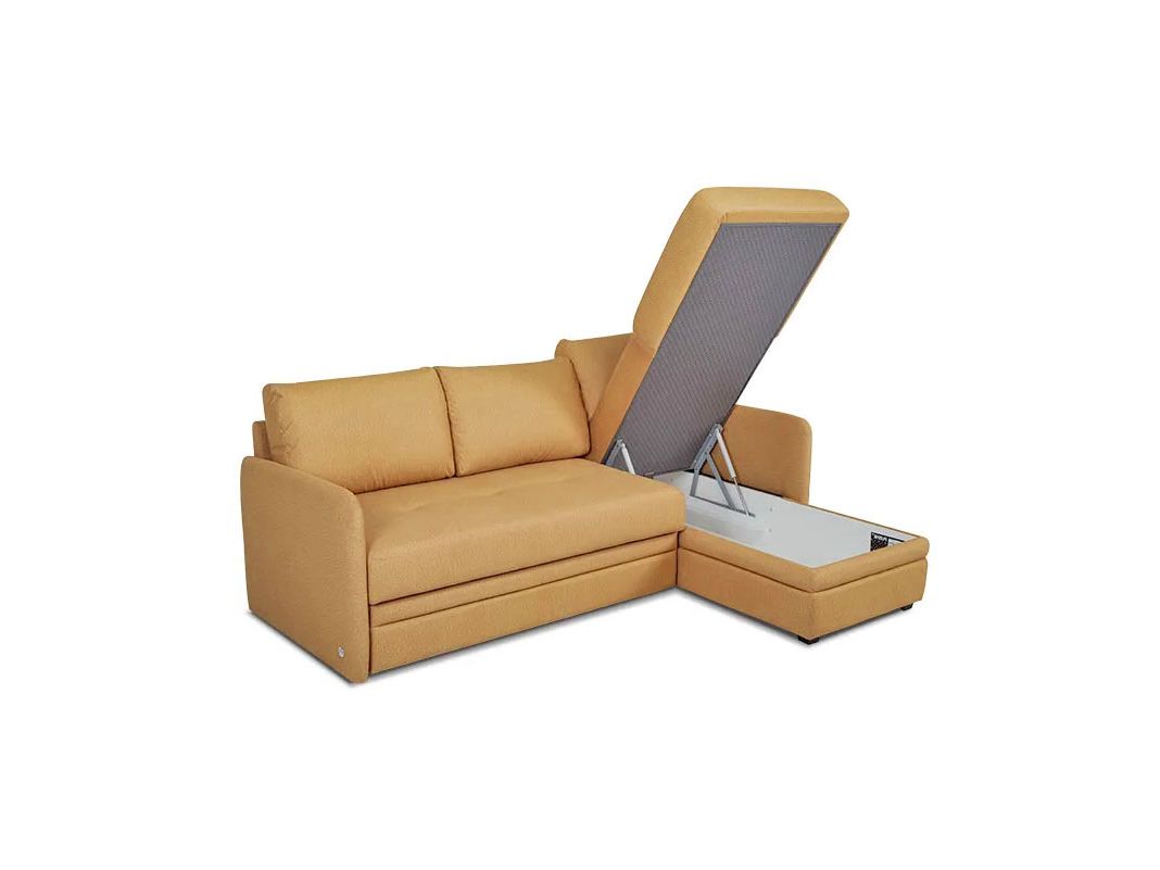 Угловой диван Флит цвет желтый (фото 159337)