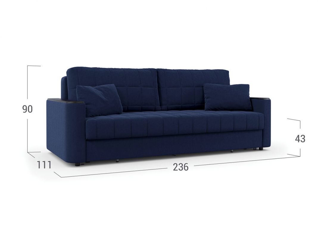 Диван Даллас 018 цвет синий (фото 146020)