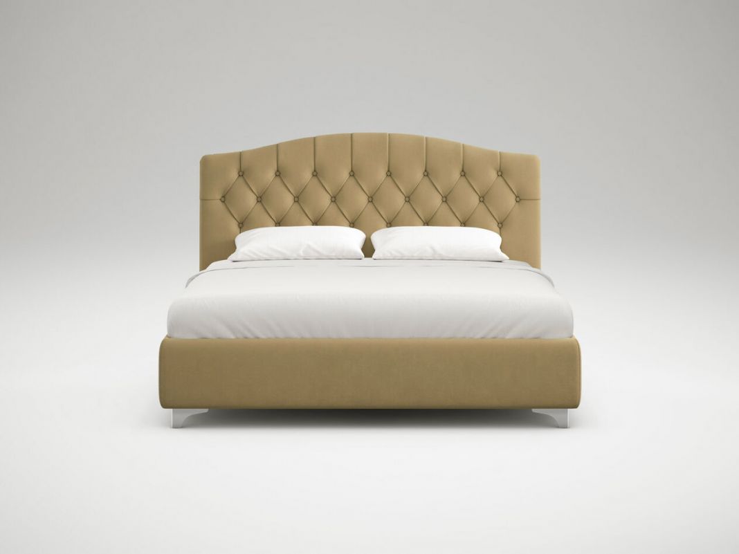 Кровать с подъемным механизмом MOON 1157 цвет бежевый,коричневый (фото 172567)