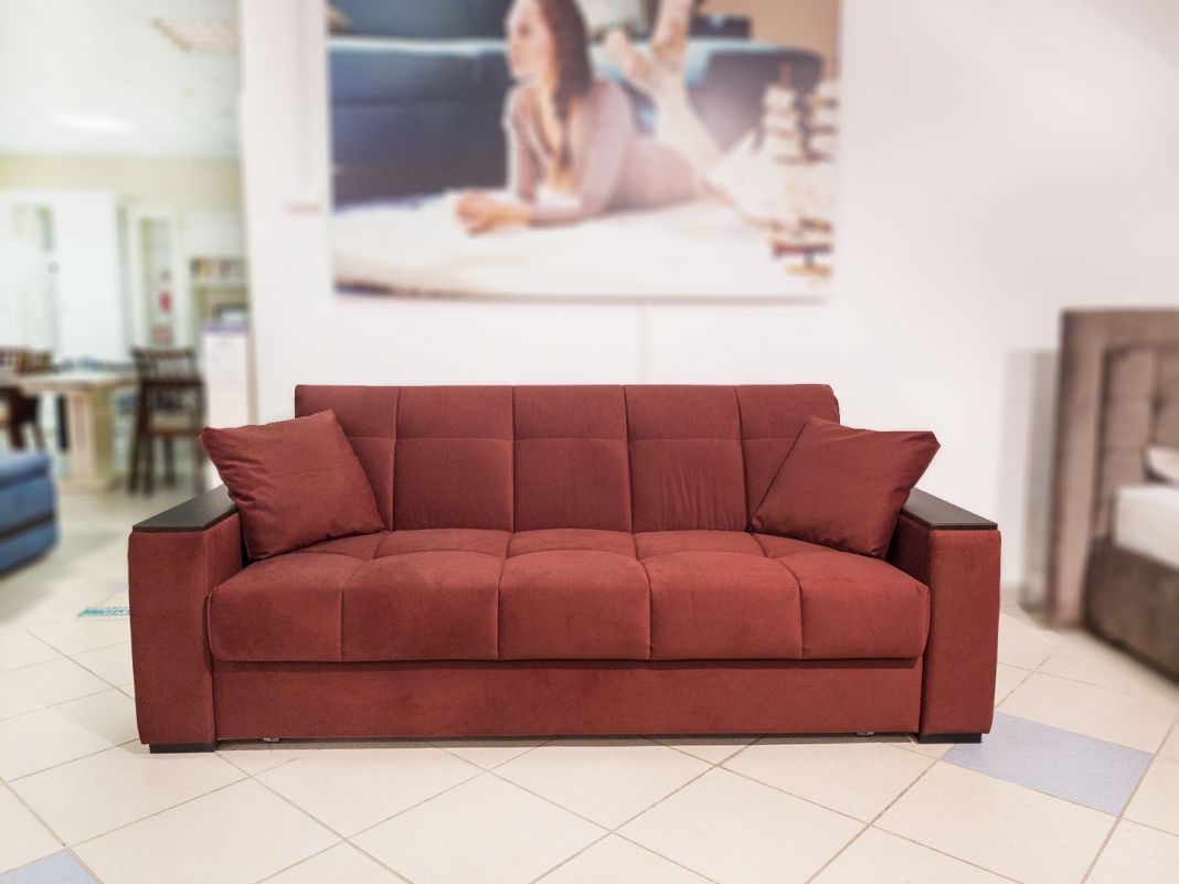 Диван MOON 107 цвет красный,бордовый (фото 143351)