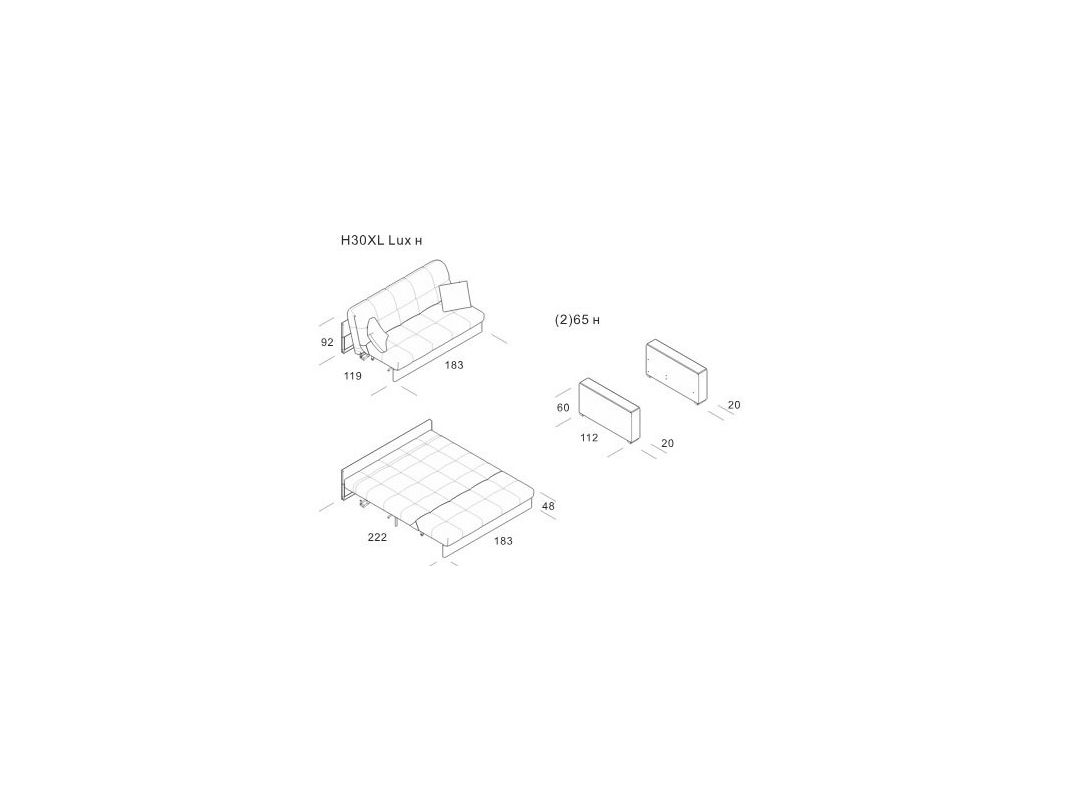 Диван MOON 107 цвет красный,бордовый (фото 143357)