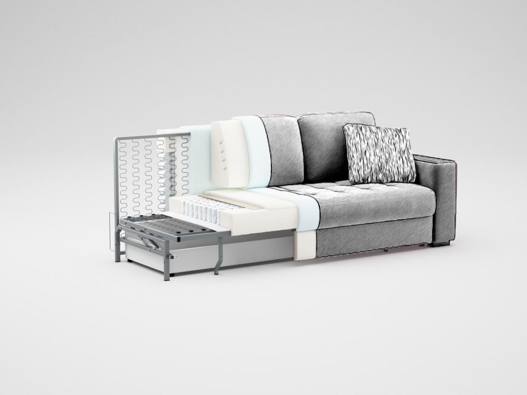 Диван MOON 107 цвет серый (фото 149666)