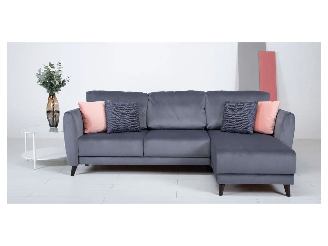 Угловой диван Фабьен цвет серый (фото 176154)