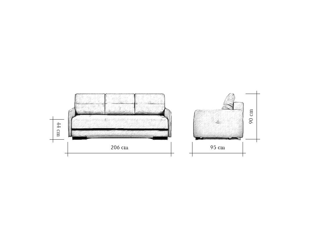 Диван Марио Slim цвет серый (фото 175757)