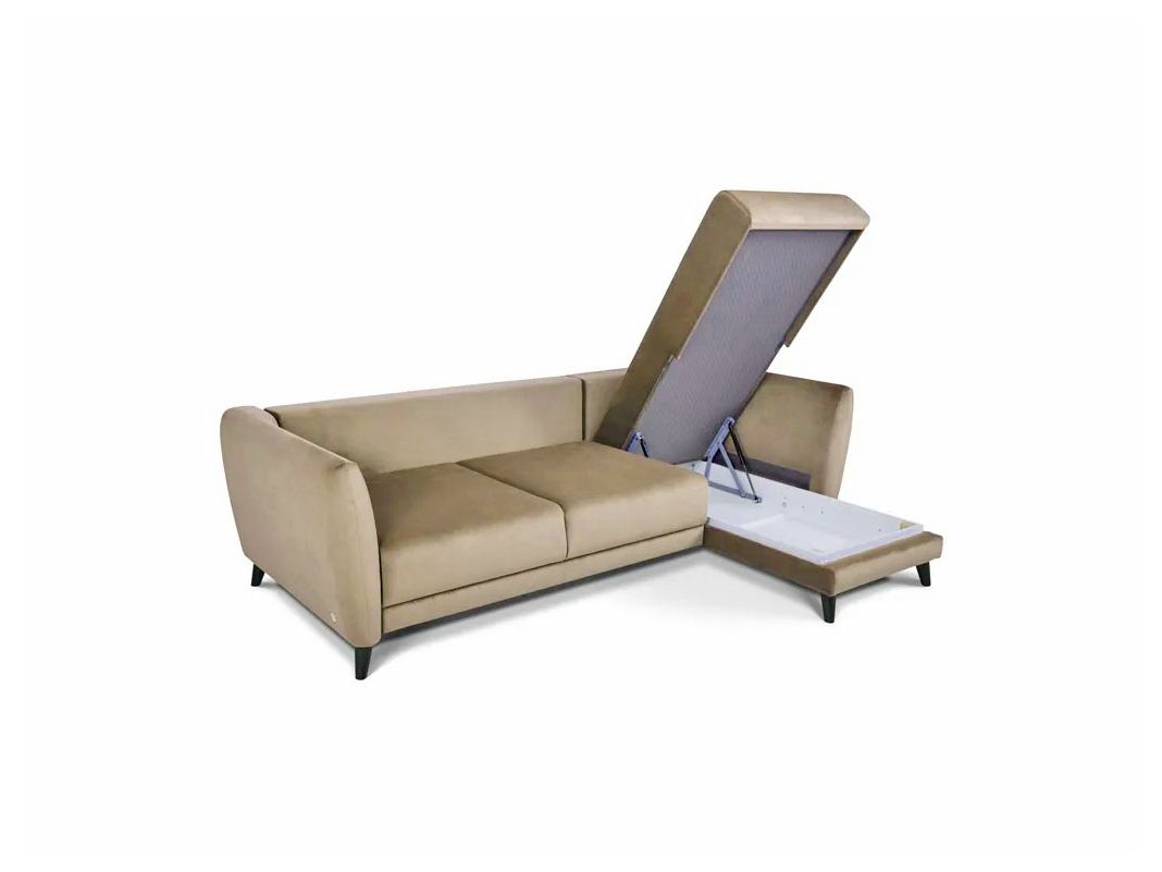 Угловой диван Фабьен цвет бежевый (фото 179932)