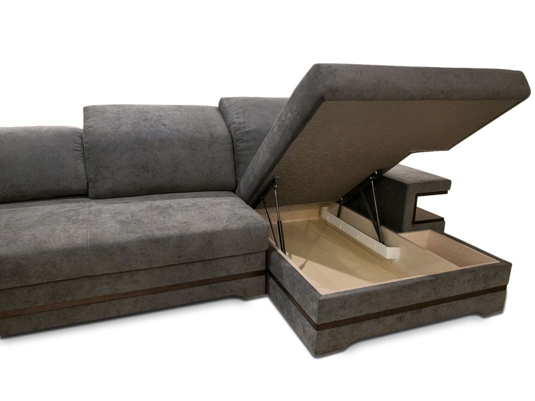 Угловой диван Калинка 65 цвет серый (фото 160197)