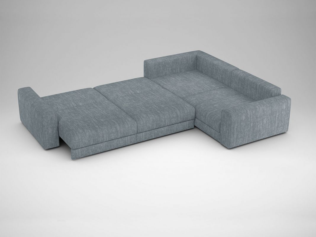 Угловой диван MOON 007 цвет серый (фото 191030)