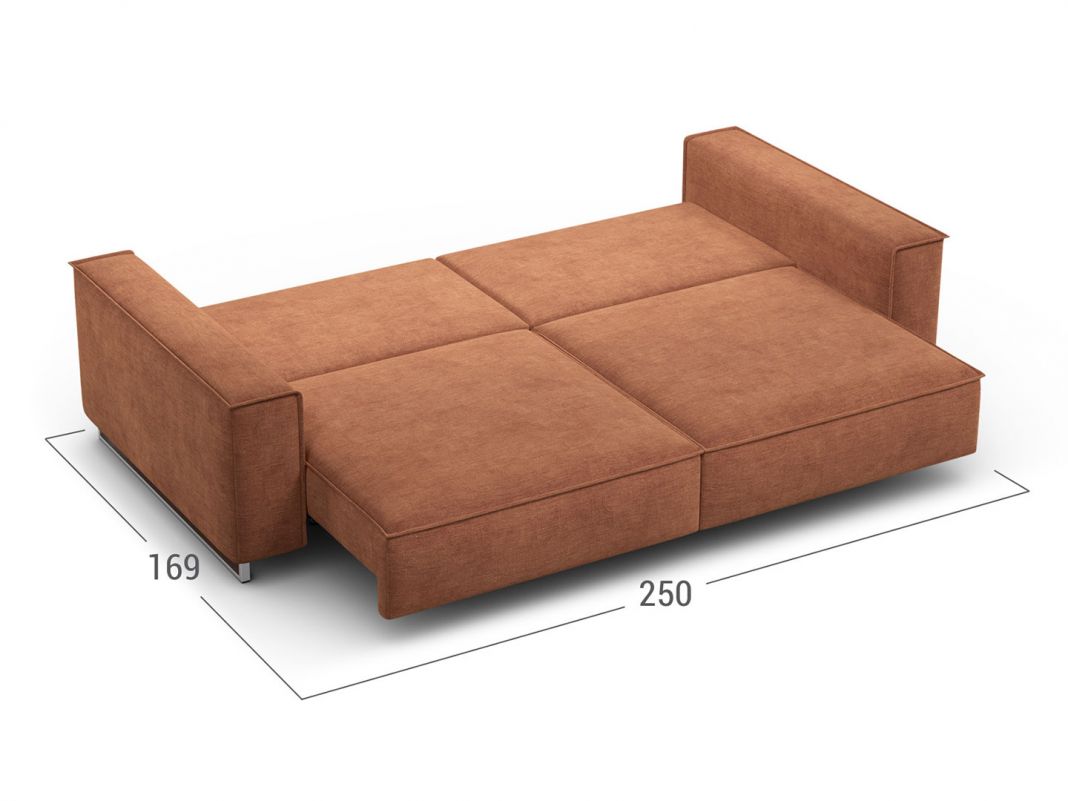 Диван MOON 005 цвет оранжевый,красный,коричневый (фото 191334)