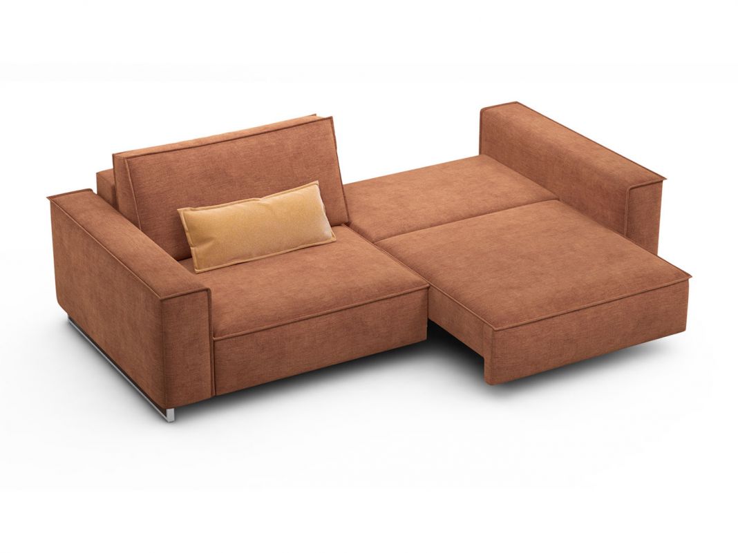 Диван MOON 005 цвет оранжевый,красный,коричневый (фото 191335)