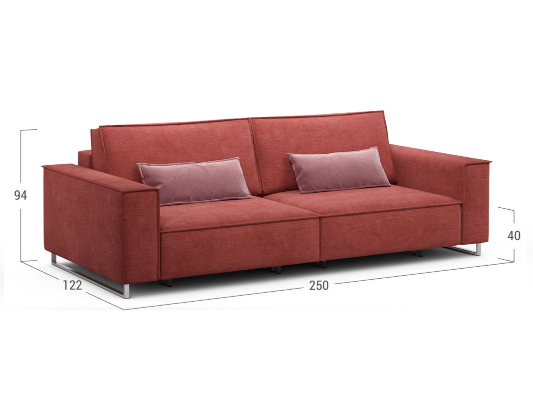 Диван MOON 005 цвет красный (фото 191522)