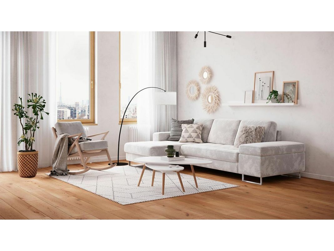 Угловой диван MOON 117 цвет серый (фото 194441)