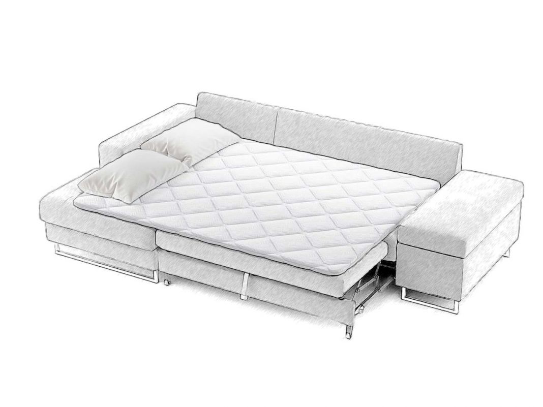 Угловой диван MOON 117 цвет коричневый (фото 194614)