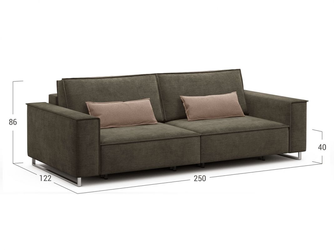 Диван MOON 005 цвет коричневый (фото 196574)