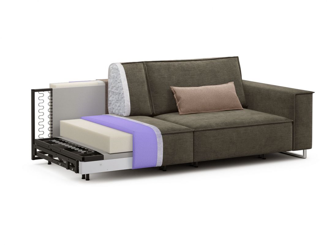 Диван MOON 005 цвет коричневый (фото 196578)